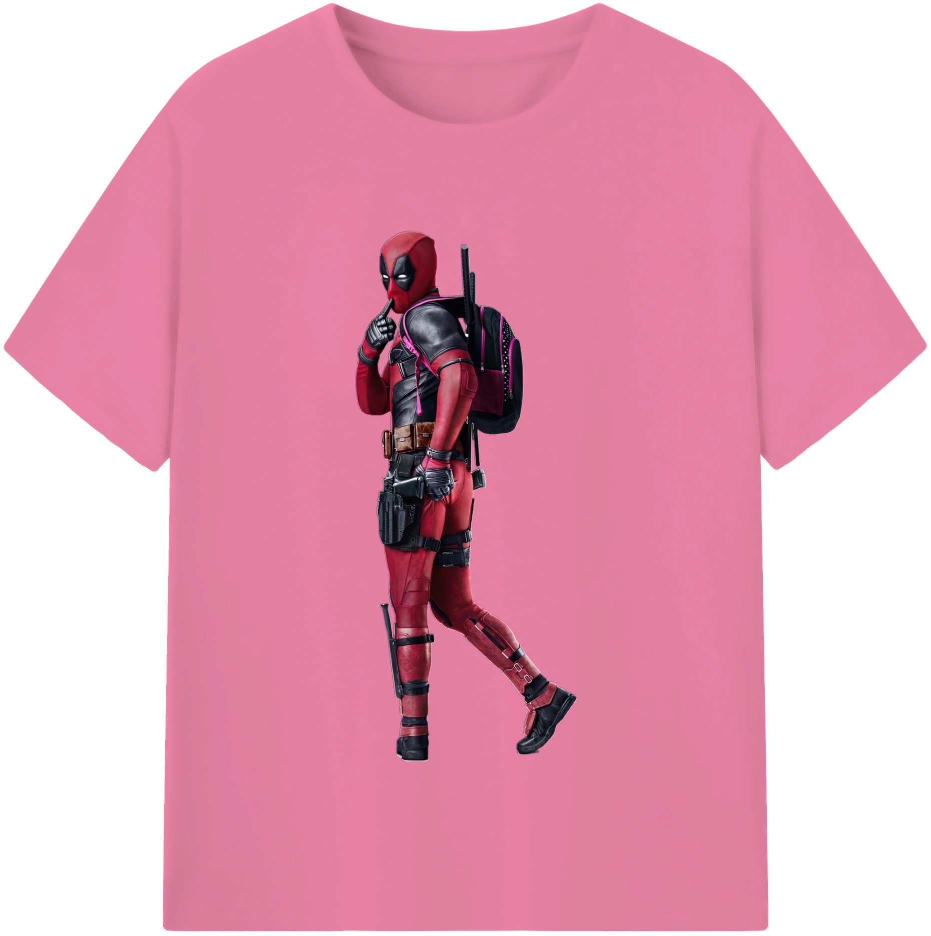 （画像用） Deadpool デッドプール 綿100％半袖Tシャツ（フロントプリント）